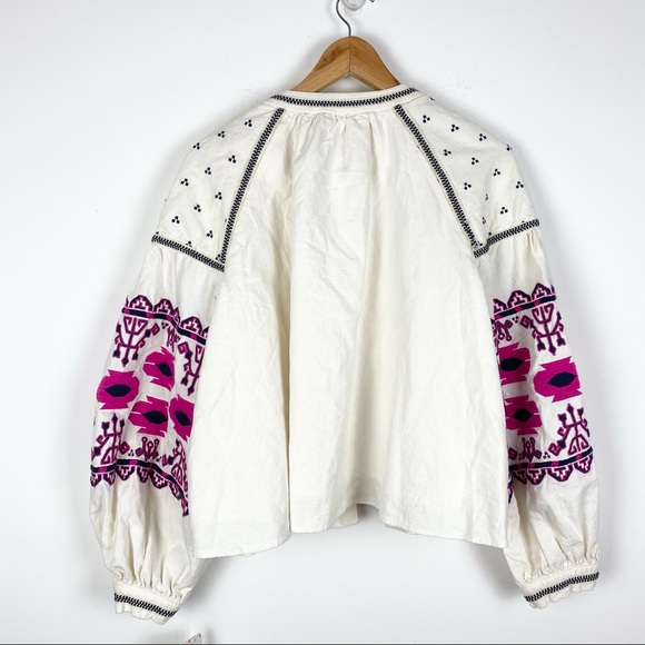 Free People Embroidered Swing Jacket - Picture 4 of 7